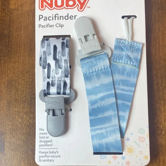 Pacifinder Pacifier Clip - Blue and Gray - Picture 4 of 4